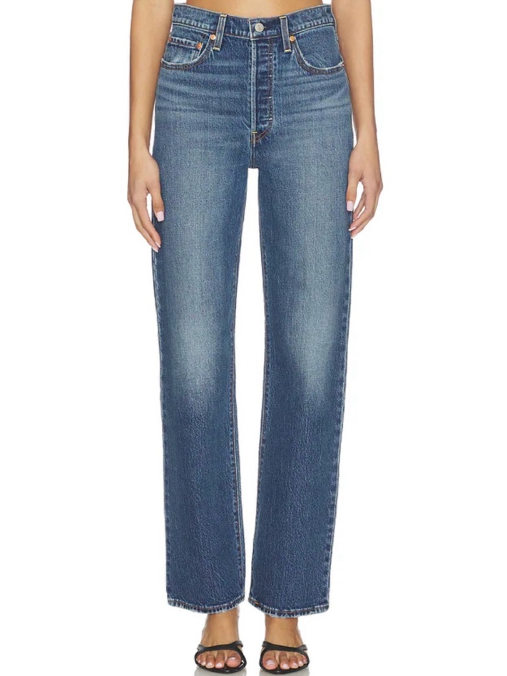 Levis Ribcage Full Length Jeans
